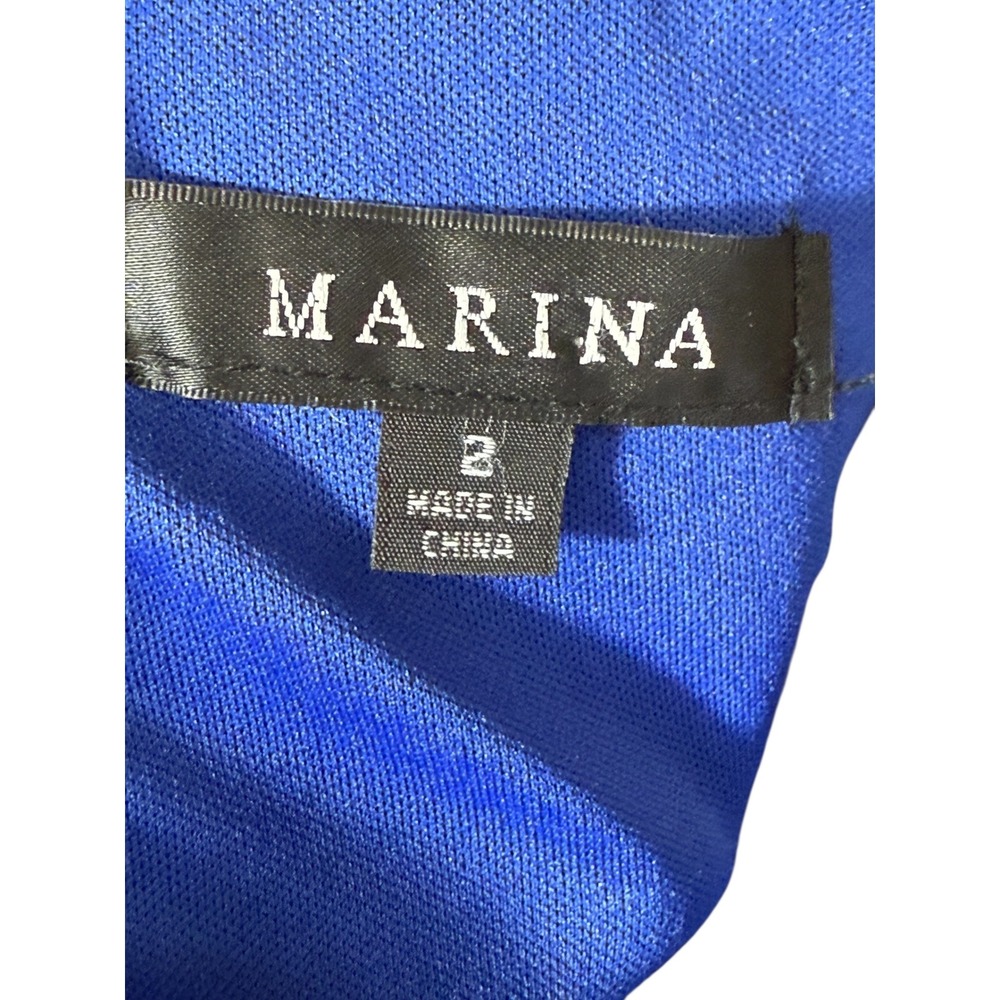 Marina Dress Size 2 Royal Blue Sleeveless Sheath Dressโ Career Cocktail Party ๐ - Picture 8 of 9